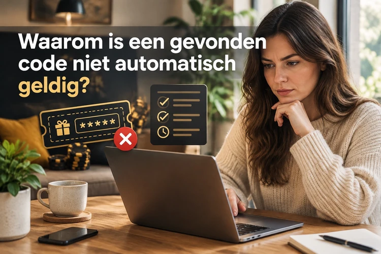 Waarom is een gevonden code niet automatisch geldig?